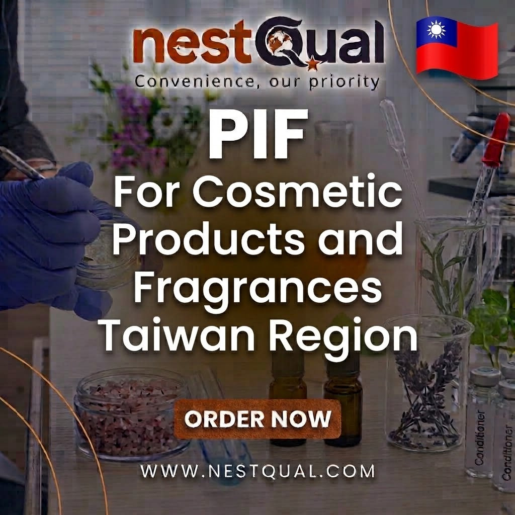 PIF For Cosmetic Products and Fragrances Taiwan Region
