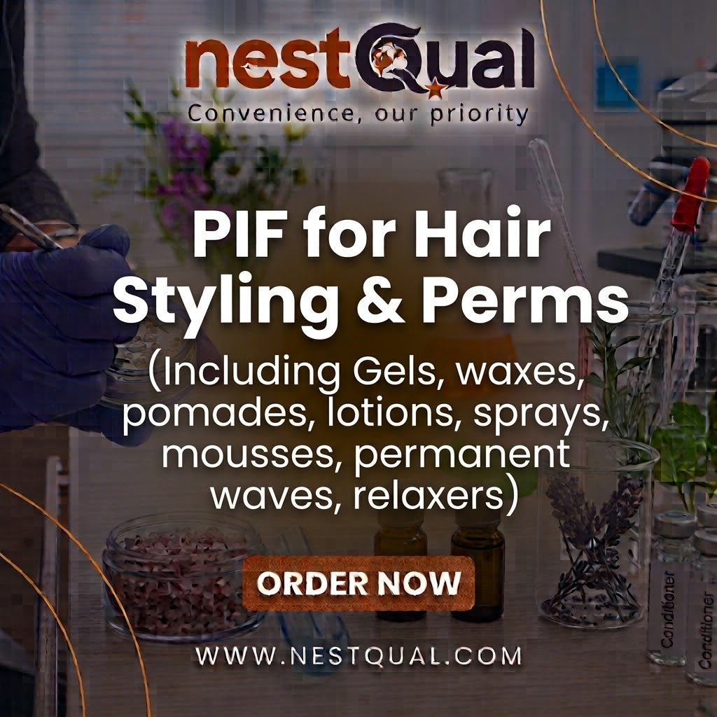 PIF for Hair Styling & Perms (Including Gels, waxes, pomades, lotions, sprays, mousses, permanent waves, relaxers)