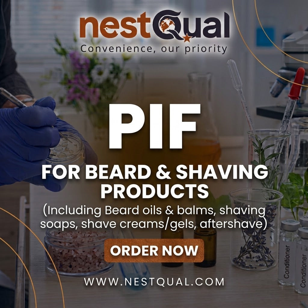 PIF for Beard & Shaving Products (Including Beard oils & balms, shaving soaps, shave creams/gels, aftershave)